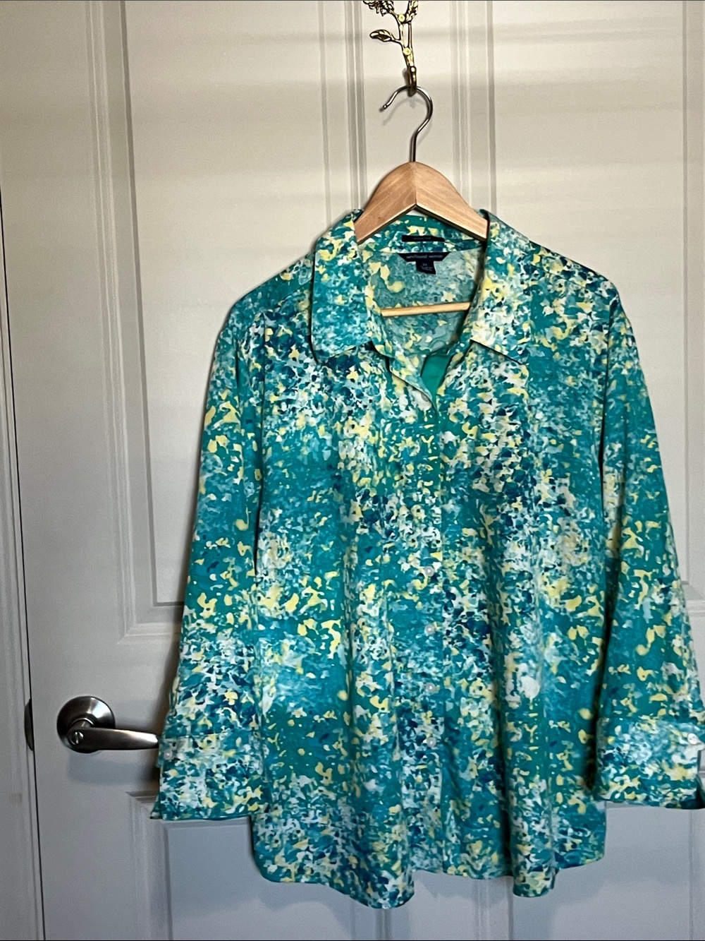 Westbound woman wrinkle free cotton button up shirt bright summer lightweight